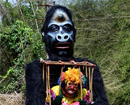 Bantwal: Puppeteer innovates on 9-foot gorilla to create awareness on conservation of forests